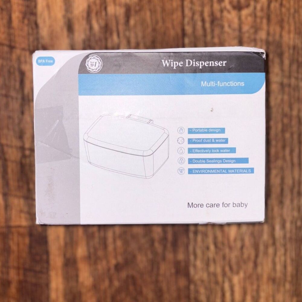 Portable Baby Wipe Dispenser BPA Free Dust Water Resistant Double Seal